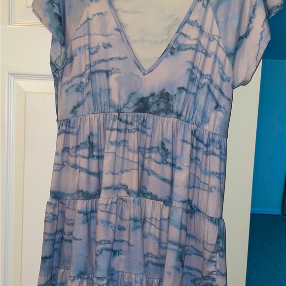 NWOT Urban Outfitters Juila Tiered Ruffle Mini Dress,sz L - Picture 4 of 5